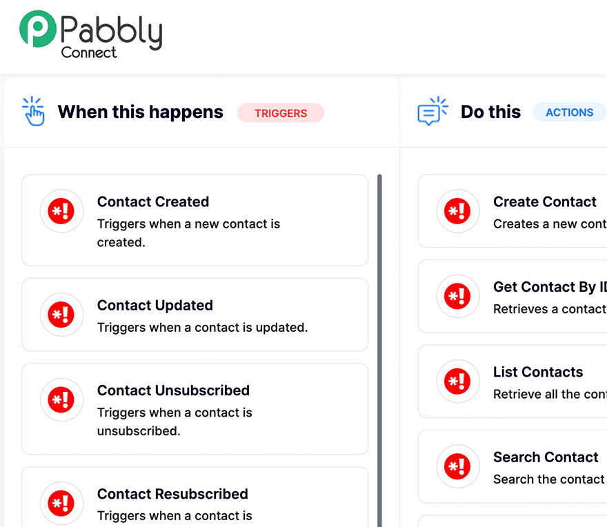 Pabbly Connect and Blossu integration